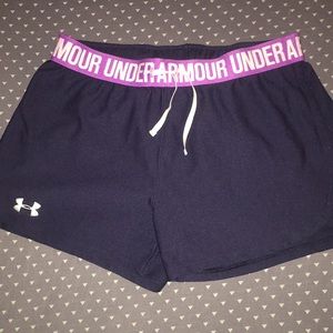 Navy Under Armour shorts
